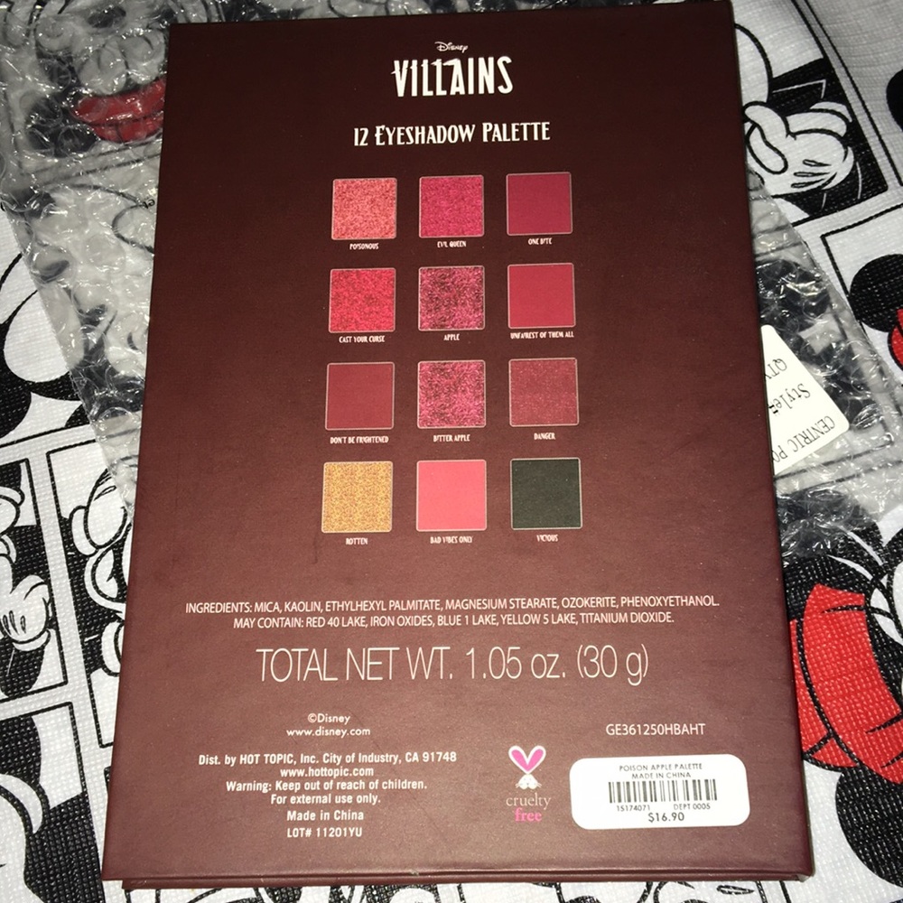 HP🎊🎊Disney Villains Poison Apple Eyeshadow Palette - Picture 4 of 9